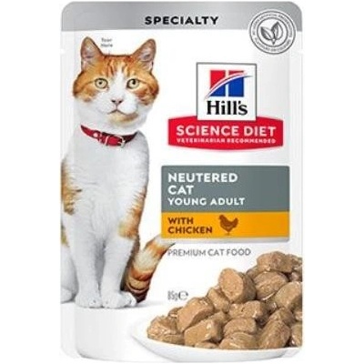 Hill's Science Plan pre kastrované dospelé mačky s kuracím 12 x 85 g