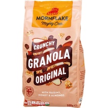 Mornflake granola ořechy mandle hrozinky a med 500 g