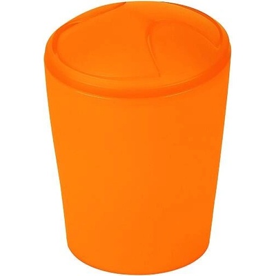 Spirella výklopný odpadkový koš MOVE, oranžový plast, 5 L 10_10476