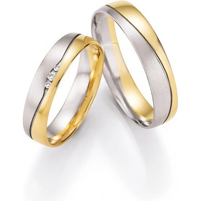 Honeymoon zlaté snubní prsteny 66 43050 045WG