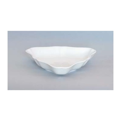 Český porcelán Dubí Mísa porcelán bílý salátová tříhranná 19,5 cm