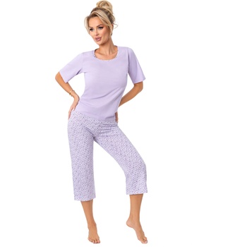 Donna Дамска пижама Piama-Fiorella-34-LiliowyV-65218-Liliowy - Бордо, размер S