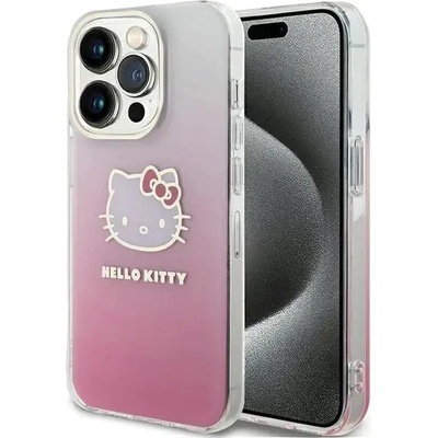 Hello Kitty Кейс Hello Kitty IML Gradient Electrop Kitty Head за iPhone 14 Pro Max, розов (KXG0078925)