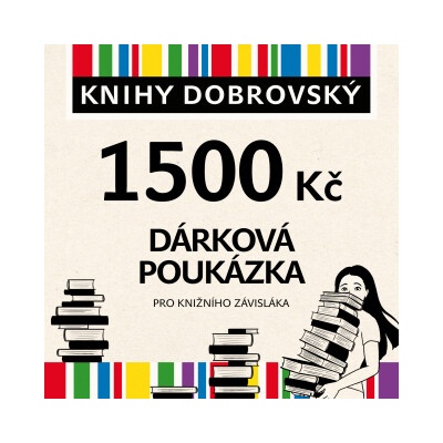 Elektronická dárková poukázka pro knižního závisláka 1500 Kč
