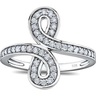 SILVEGO stříbrný prsten INFINITY s Brilliance Zirconia JJJR0852