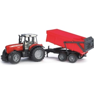 BRUDER 02045 Трактор Massey Ferguson 7480 с ремарке (02045)