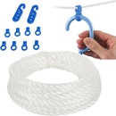 Verk 01816 Šňůra na prádlo 5 m + 8 závěsů