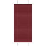 vidaXL Плисирана щора, бордо червена, 55x150 см, ширина на плата 54, 4 см, полиестер (4015236)
