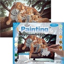Malování podle čísel Malování podle čísel Leopard s mláďaty