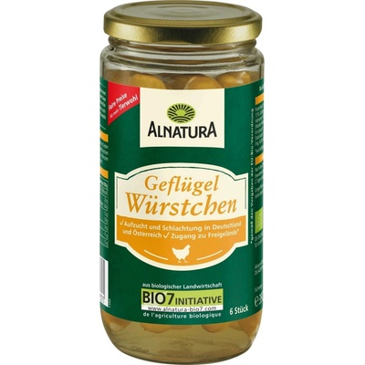 Alnatura Bio drůbeží párky ve skle 180 g