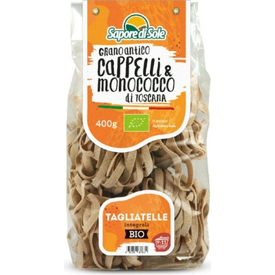 Sapore di Sole Bio Tagliatelle Cappelli & Monococco těstoviny z tvrdé pšenice 400 g