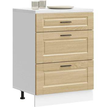 vidaXL Кухненски шкаф Porto, дъб сонома, инженерно дърво (854262)