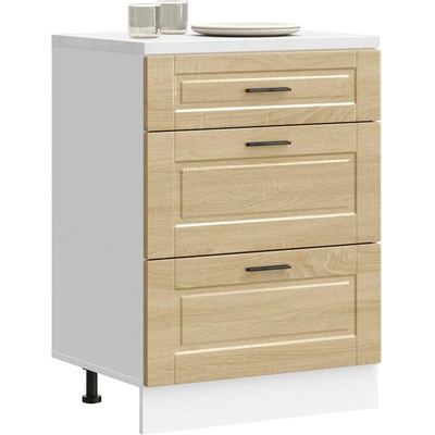 vidaXL Кухненски шкаф Porto, дъб сонома, инженерно дърво (854262)