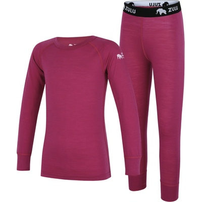 Zulu Merino detský funkčný set fialová