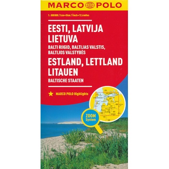 Baltické státy mapa