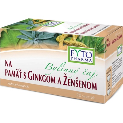 Fytopharma Bylinný čaj na paměť s Ginkgem a Ženšenem 20 x 1,5 g