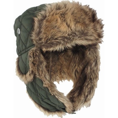 Baranica Mil-tec z umelej kožušiny oliva