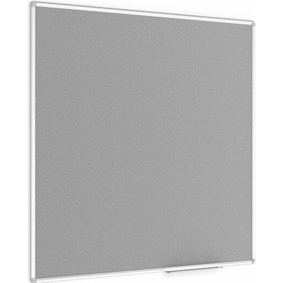 ALLboads Šedá textilní nástěnka 120 x 120 cm TF1212S