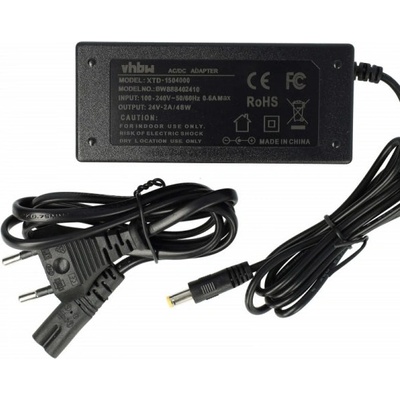 VHBW Зарядно универсален, 48W / 24V / 2A, 5.5mm x 2.1mm (888402410)