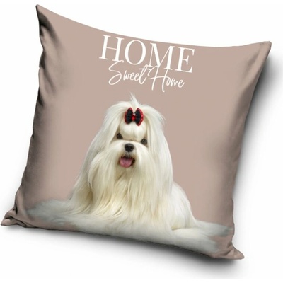 Carbotex Maltézsky Psík princezná béžový 40 x 40 cm