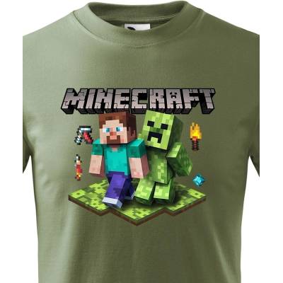 Dětské tričko Minecraft 2 Military Canvas Dětské tričko Bezvatriko.cz 2922