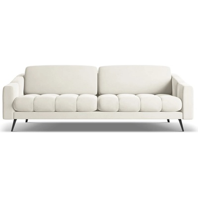 makamii Бял кадифен диван 238 cm Nalu - Makamii (NALU_4S_1_M1_C1)