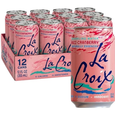 La Croix sycený nápoj s příchutí brusinek 12 x 355 ml