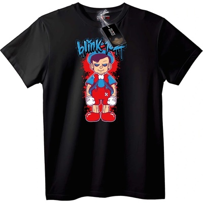 NOONEBRAND Тениска Blink 182 Пинокио - 2XL, Black