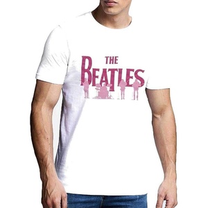 The Beatles Band Silhouettes (Puff Print) White M Риза (BEATTEE440MW02)