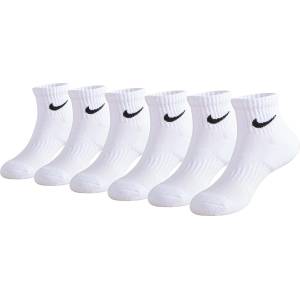 Nike Детски чорапи Nike 6-Pack Quarter Socks Infants - White