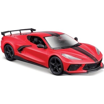 Maisto - 2020 Chevrolet Corvette Stingray Coupe, червен, 1: 24