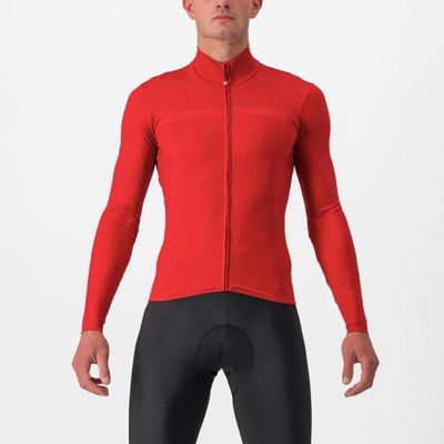 Castelli PRO Thermal MID LS tmavá červená