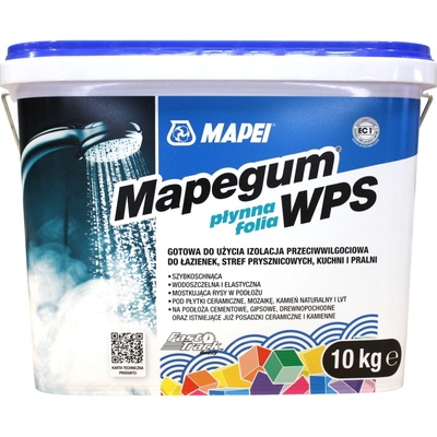 Hydroizolace fólie tekutá Mapei Mapegum WPS 10 kg pro vnitřní použití do koupelny
