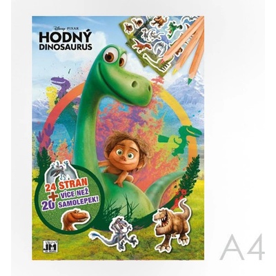 Dobrý dinosaurus - 24 strán + viac než 20 samolepiek! A4