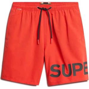 Superdry Бански гащета Superdry Graphic 17´´ swimming shorts - Orange (Drop Kick Red)