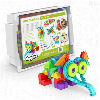 Engino Образователен конструктор Engino, STEM Qboidz - Малки строители, 90 модела (6611020217)