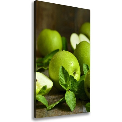 Vertikálny foto obraz na plátne Zelená jablká 50x100 cm