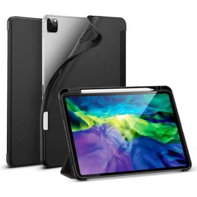 ESR Rebound Pencil Case - полиуретанов калъф с поставка и отделение за Apple Pencil 2 за iPad Pro 11 (2021), iPad Pro 11 (2020), iPad Pro 11 (2018) (черен)