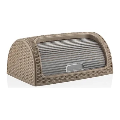 Horecano DUNYA-Кутия за хляб 41, 4x26, 9xh18, 1cm PVC РАТАН БEЖОВА (05330) (0151551)