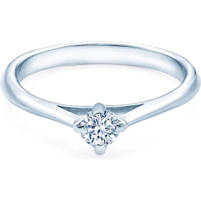 SAVICKI Годежен пръстен Solitaire: два цвята злато. бял сапфир