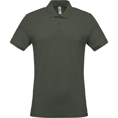 Kariban K254 krátký rukáv pánská Cot-20K25407201 khaki tmavá