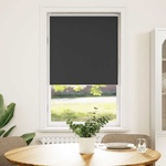 vidaXL Ролетна щора Blackout Black 75x175 cm Ширина на плата 70, 7 cm (4010889)