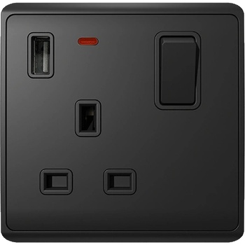 ELMARK London ЕД. КОНТАКТ С 2Р СВ. КЛЮЧ + usb АНТРАЦИТ (190887/a)