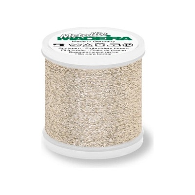 Vyšívací nit Madeira Metallic Sparkling 40 (200m) barva 22 white gold
