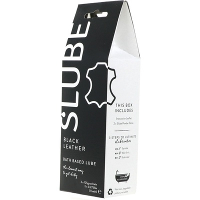 Slube Black Leather Bath Based Lube 2 x 125 g