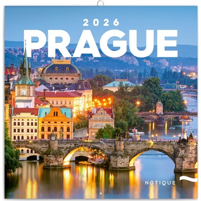 NOTIQUE Poznámkový Praha 30 x 30 cm 2026 – Sleviste.cz