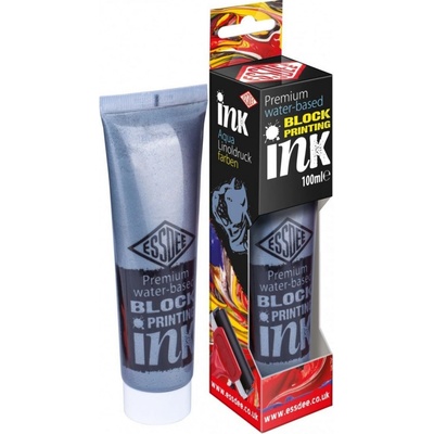 Matalická barva na linoryt ESSDEE 100 ml stříbrná