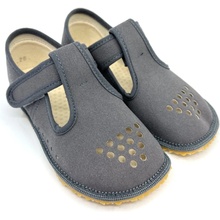 Beda Barefoot papuče Grey perforované BF 060010/W/PF/B