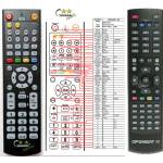 GENERAL OPENSAT 9700 HDPVR, 9900 HDPVR - съвместимо дистанционно управление на марката General (9700 HDPVR, 9900 HDPVR) Дистанционно
