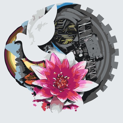 Vymalujsisam Malování podle čísel Holubice míru